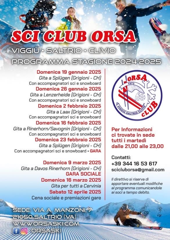 Volantino stagione 2024 2025